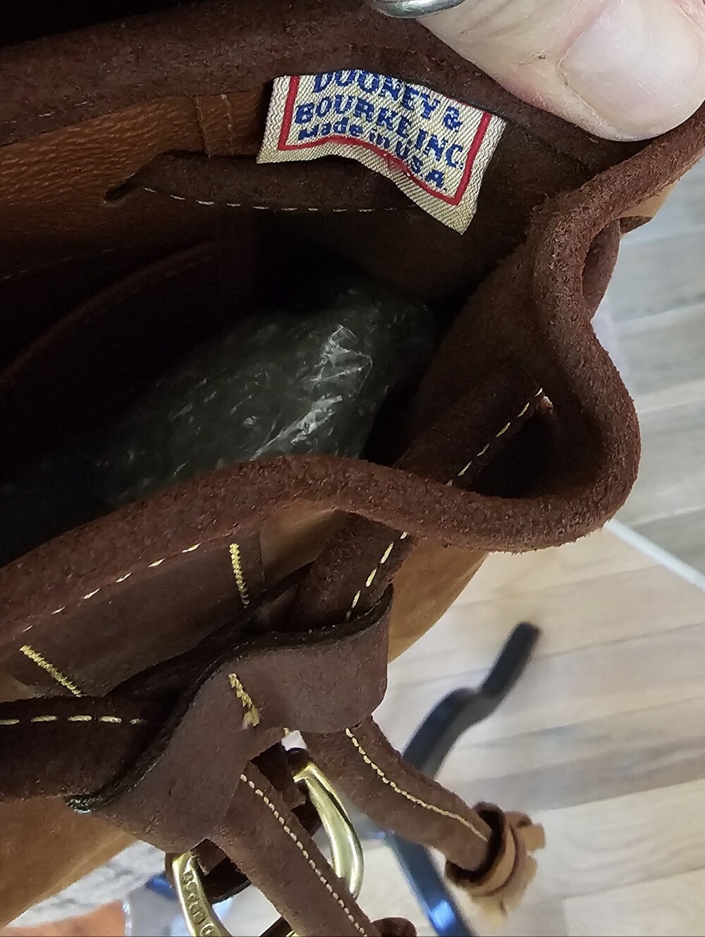 Dooney & Bourke Newbuck Suede Backpack Excellent Unused Condition - Picture 8 of 13